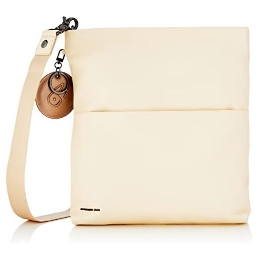 Mandarina Duck mellow leather, borsa a tracolla donna, beige (macadamia), 32x33x5 (l x h x w)