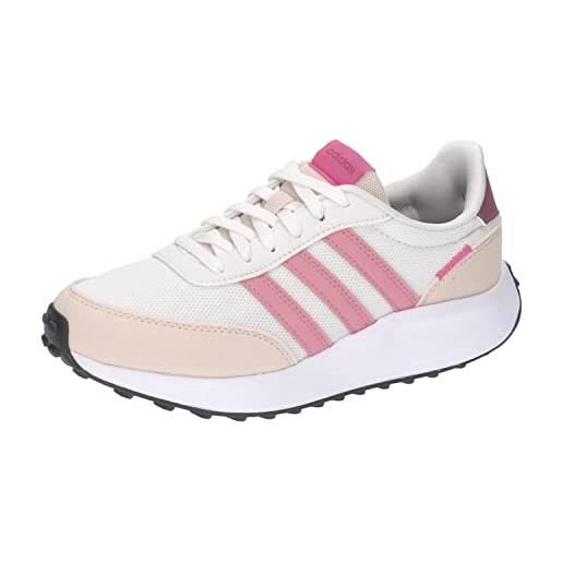 adidas run 70s, scarpe running unisex - bambini e ragazzi, ftwr white bliss pink lucid pink, 36 eu