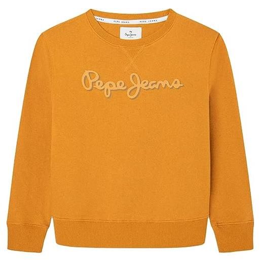 Pepe Jeans nolan crew, maglia di tuta bambini e ragazzi, giallo (ochre yellow), 12 anni