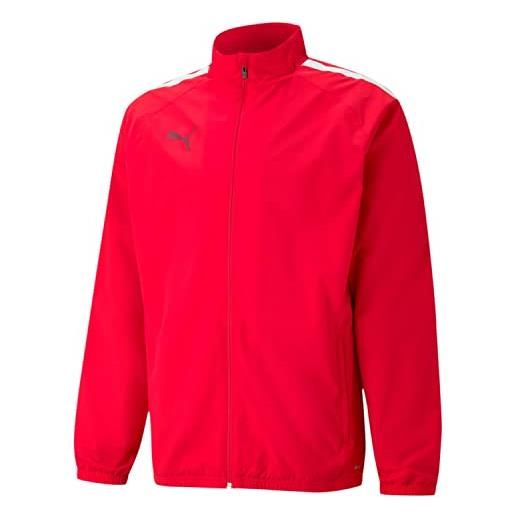 Puma teamliga sideline jacket, maglione men's, red white, xl