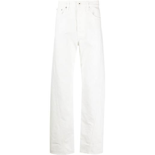 Lanvin jeans dritti twisted - bianco
