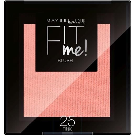 MAYBELLINE NEW YORK fit me blush 25 pink blush ultra pigmentato sfumabile naturale 4,5 gr