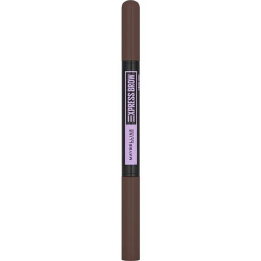 MAYBELLINE NEW YORK express brow satin duo 2in1 04 dark brown matita sopracciglia 9 gr