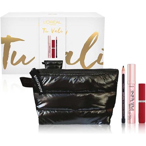 L'Oreal Paris l'oréal paris pochette rossetto liquido matte 420 + matita occhi nera + mascara