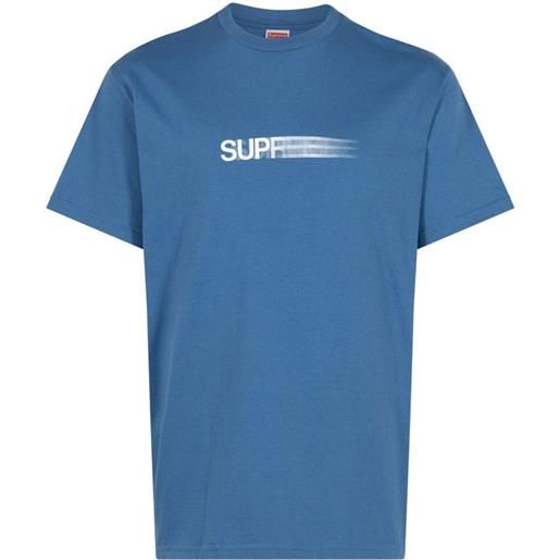 Supreme t-shirt motion con logo - blu
