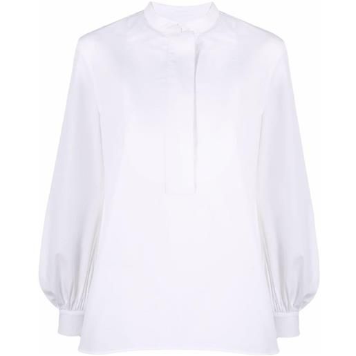 Jil Sander camicia con pettorina - bianco