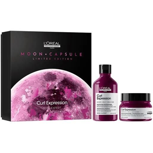 L'Oreal Professional l'oréal cofanetto serie expert curl expression moon capsule edizione limitata shampoo 300 ml + maschera 250 ml