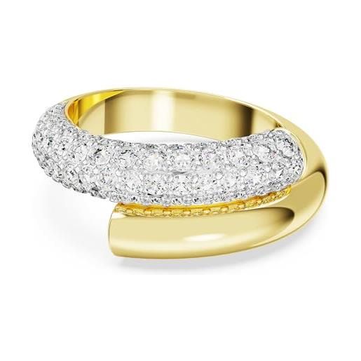 Swarovski anello da donna dextera bianco placcato color oro 5668815