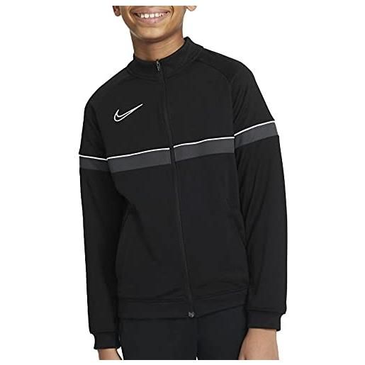 Nike dri-fit academy 21 giacca da tuta, nero/bianco/antracite/bianco, xs bambino