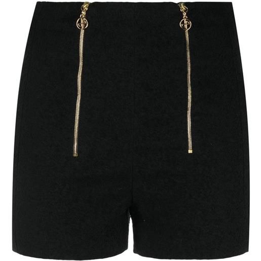Patou shorts con zip - nero