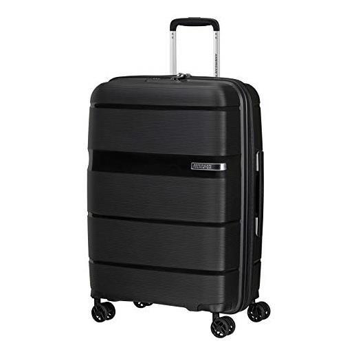 American Tourister linex, bagagli valigia unisex adulto, nero (vivid black), m 66 cm - 63 l