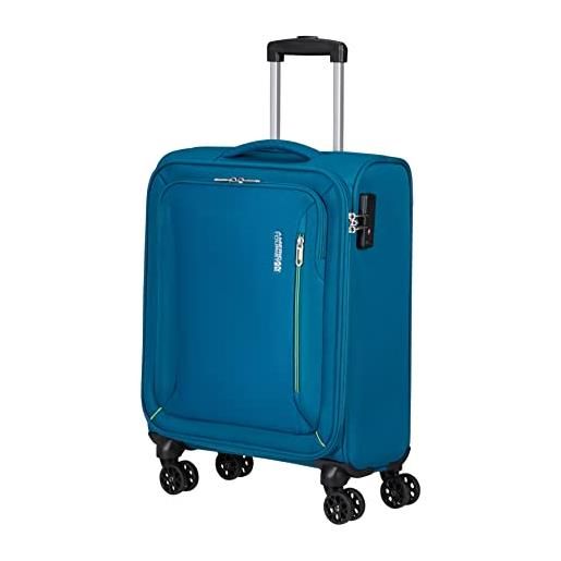 American Tourister tourister hyperspeed, bagaglio a mano, turchese (deep teal), l (80 cm - 109/116 l)