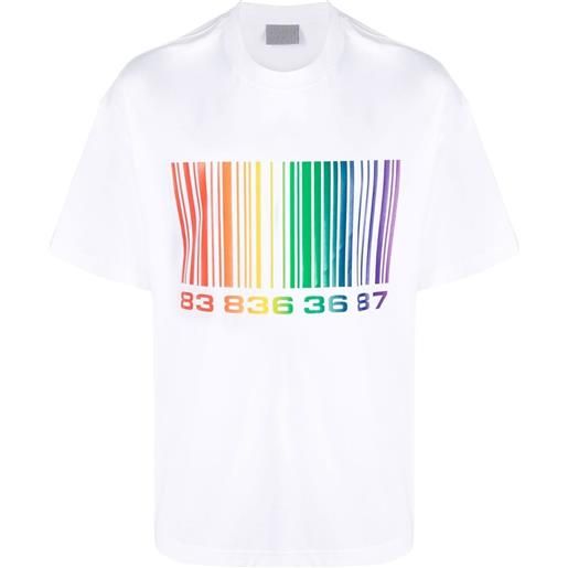 VTMNTS t-shirt girocollo con stampa - bianco