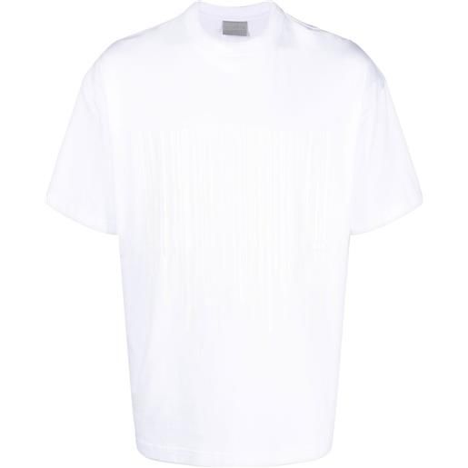 VTMNTS t-shirt dripping-barcode - bianco