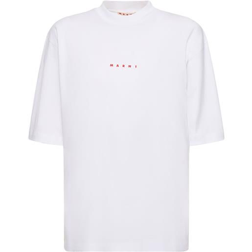 MARNI t-shirt in jersey di cotone con logo