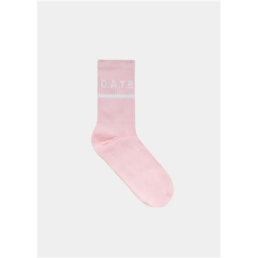 D.A.T.E. socks colored pink