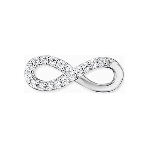 Engelsrufer Orecchini A Perno Donna Infinity In Argento 925 Con Zirconi Bianchi – 34 Pietre, 12 Mm, Simbolo Infinito - 3