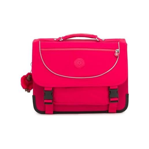 Kipling preppy, borsa da scuola, catarifrangenti, molteplici scomparti, 41 cm, 15 l, 1.16 kg, rosa (true pink)