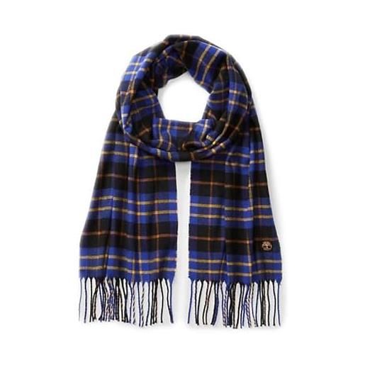 Timberland wovern scarf sciarpa a quadri cape neddick in confezione regalo blu clemantis blue