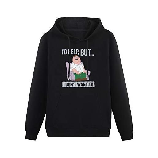 laita peter griffin id help but i dont want to graphic hoodies long sleeve pullover loose hoody sweatershirt m