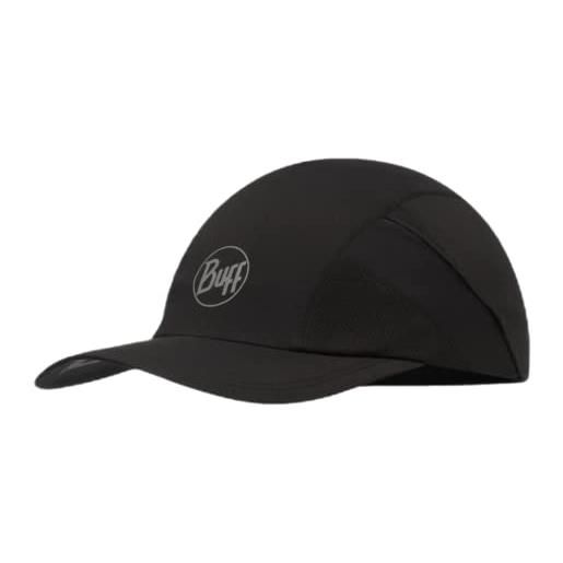 Buff cappellino solid black pro run berretto baseball da corsa s/m (54-57 cm) - nero