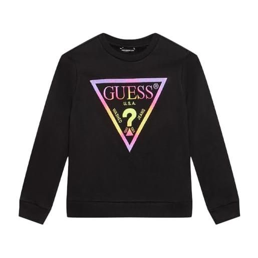 Guess felpa nera ragazza active top, nero , 14 anni