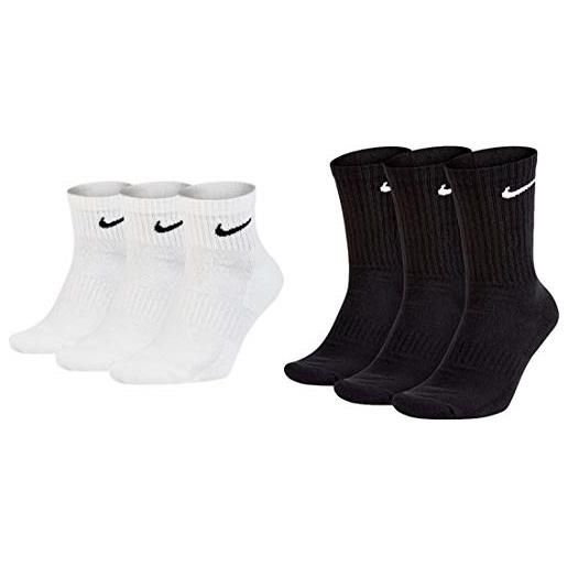 Nike calzini da calcio unisex per adulti high classic football dri fit, bianco nero, 42