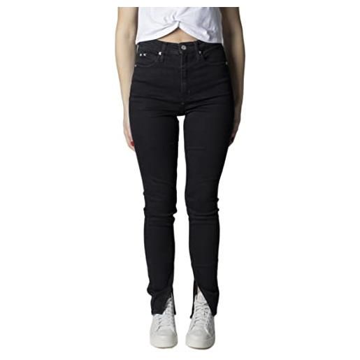 Calvin Klein Jeans - jeans donna a vita alta con spacchi laterali - taglia w29 / l32