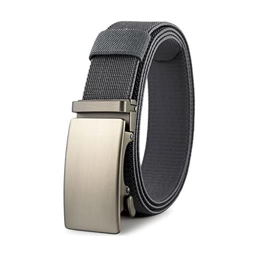 Bantopgong cintura elastica sportiva cintura tattica militare da uomo in nylon con fibbia automatica in metallo 115-150cm, 135cm