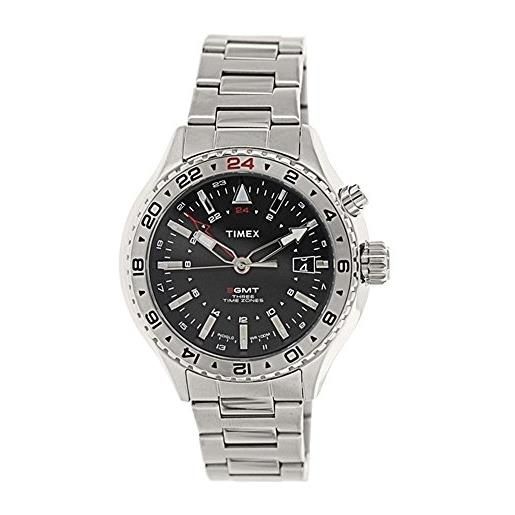 Timex t2p424 - orologio da polso uomo, acciaio inossidabile, colore: argento