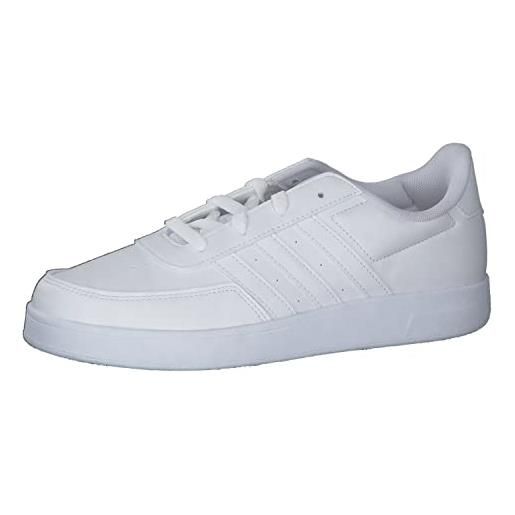 adidas breaknet lifestyle court lace, sneakers unisex - bambini e ragazzi, ftwr white ftwr white grey one, 29 eu