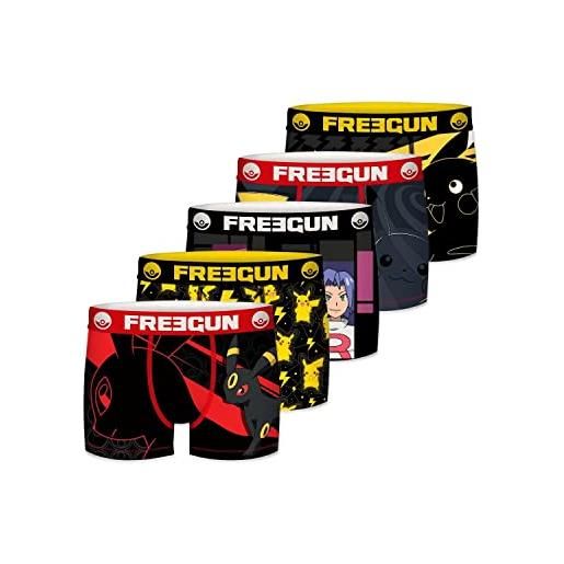 Freegun set di 5 boxer pokémon