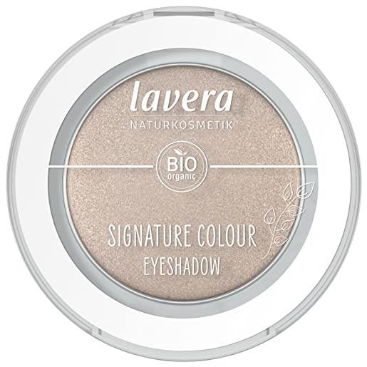 lavera signature colour eyeshadow -moon shell 05- nude - olio di mandorle bio & vitamina e - vegano - brillante - colore intenso pay-off (1 pz. )