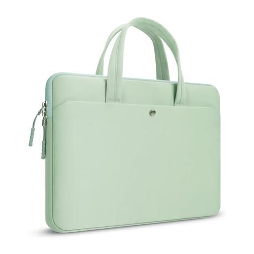 MicaYoung 14 pollici custodia borsa per computer portatile sleeve impermeabile per mac. Book pro 14 pollici m1 m2 a2779 a2442 (2021-2023), verde