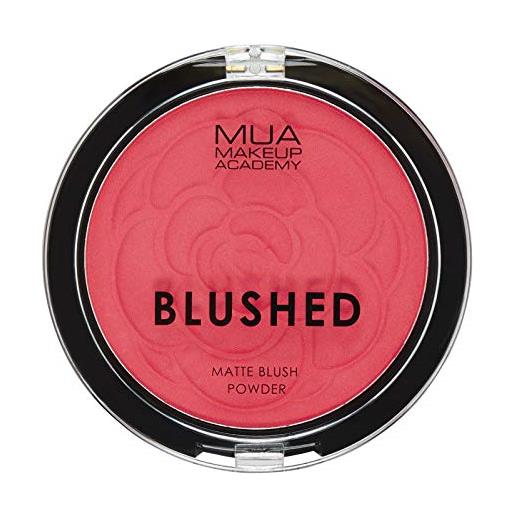 MUA makeup academy blush finitura opaca - blushed opaco blush powder atomic tangerine
