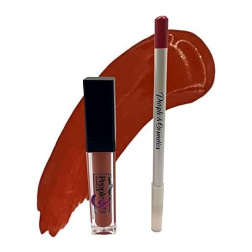 People & Cosmetics kit labbra opaco (lipstick & lip liner) (eternal)