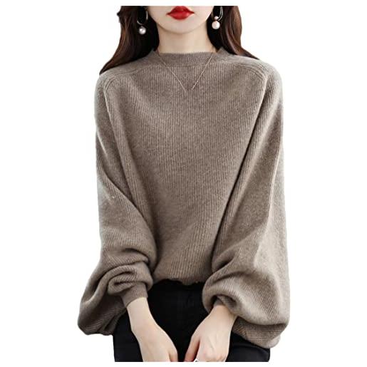 FULBHPRINT autunno inverno 100% puro cashmere maglione da donna o-collo pullover casual maglia in lana camicie base