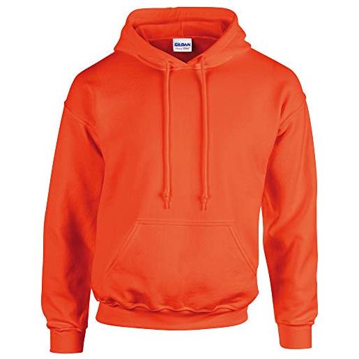 Gildan heavy blend hooded sweatshirt maglia di tuta, arancione (safety orange), x-large unisex-adulto