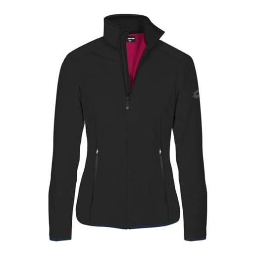 Generico giacca donna lotto full zip 149641 con cappuccio removibile interno felpato (m, bianco)