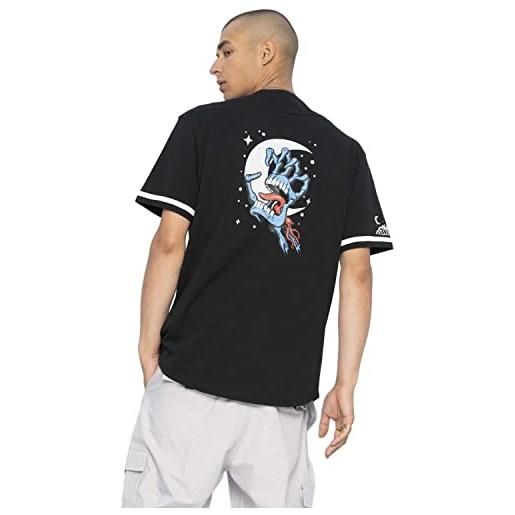 Santa cruz baseball cosmic bone - maglietta da uomo, colore: nero, nero , m