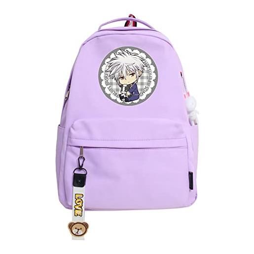 jiminhope anime fruits basket backpack tooru tohru daypack bookbag kyo kyou souma backpack yuki souma kawaii bag for unisex