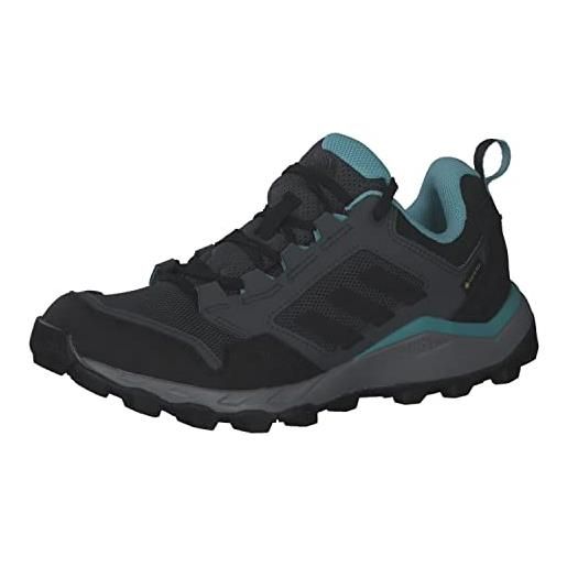 adidas tracerocker 2.0 gore-tex trail running, scarpe donna, grey six core black mint ton, 36 eu