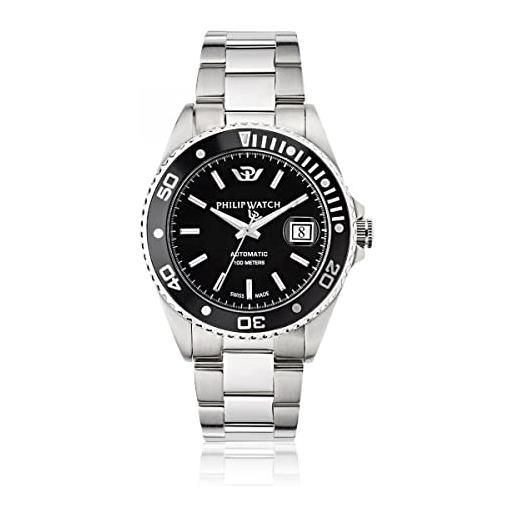 Philip Watch caribe orologio uomo automatico in acciaio - r8223597015