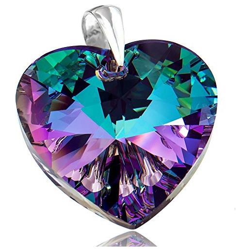 ARANDE Jewelry SWAROVSKI Crystals cristalli swarovski vitrail bella grande ciondolo cuore in argento sterling 925