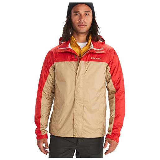 Marmot precip eco jacket f22, leggera con cappuccio, impermeabile antivento, giacca a vento traspirante, ideale per corsa ed escursionismo, shetland/cairo, s uomo