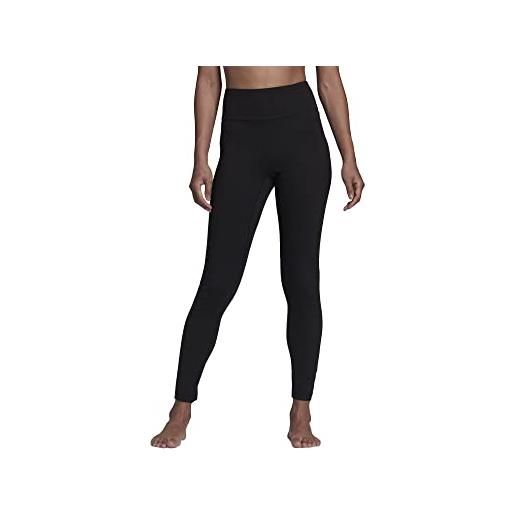 adidas yoga essentials high-waisted leggings, donna, black, xxs