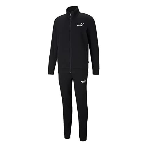 Puma 4063697380301 clean sweat suit fl tuta sportiva, puma black, s