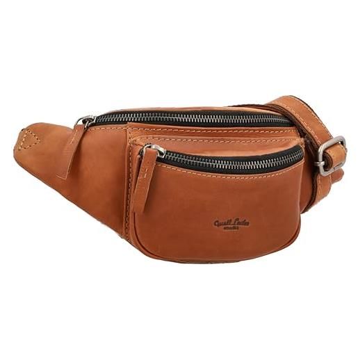 Gusti belt pocket leather - laris bunkbag hip pocket pocket coperio in pelle marrone da donna unisex