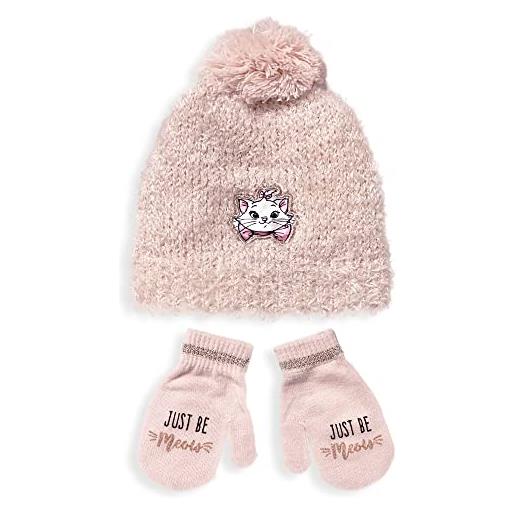 SUN CITY cappello e guanti disney marie aristogatti invernale neonato bimba pon pon 5894