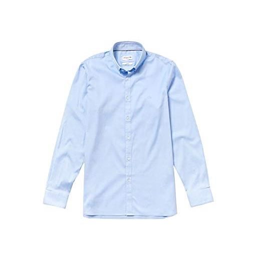 Lacoste ch0431 camicia, blu (hemisphere blue 58m), 44 (taglia produttore: 40) uomo